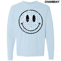 Patriotic Stars Happy Face Long Sleeve Comfort Colors T-Shirt 'NLB' Hoodie, Sweatshirt | RetroVerseTees.com