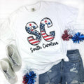 Patriotic States Comfort Colors White T-Shirt Hoodie, Sweatshirt | RetroVerseTees.com