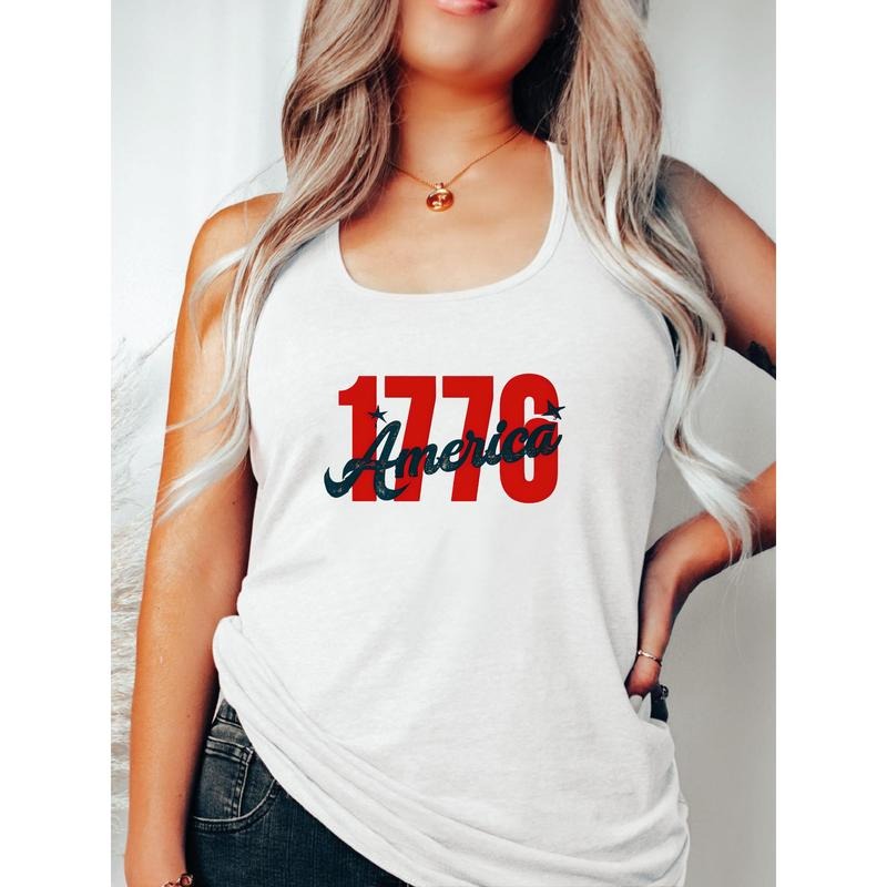 Patriotic Vest: '1776 America' - Commemorate TNF Nation'WB shield Founding Red plumber brand Style style 02 T-Shirts,...