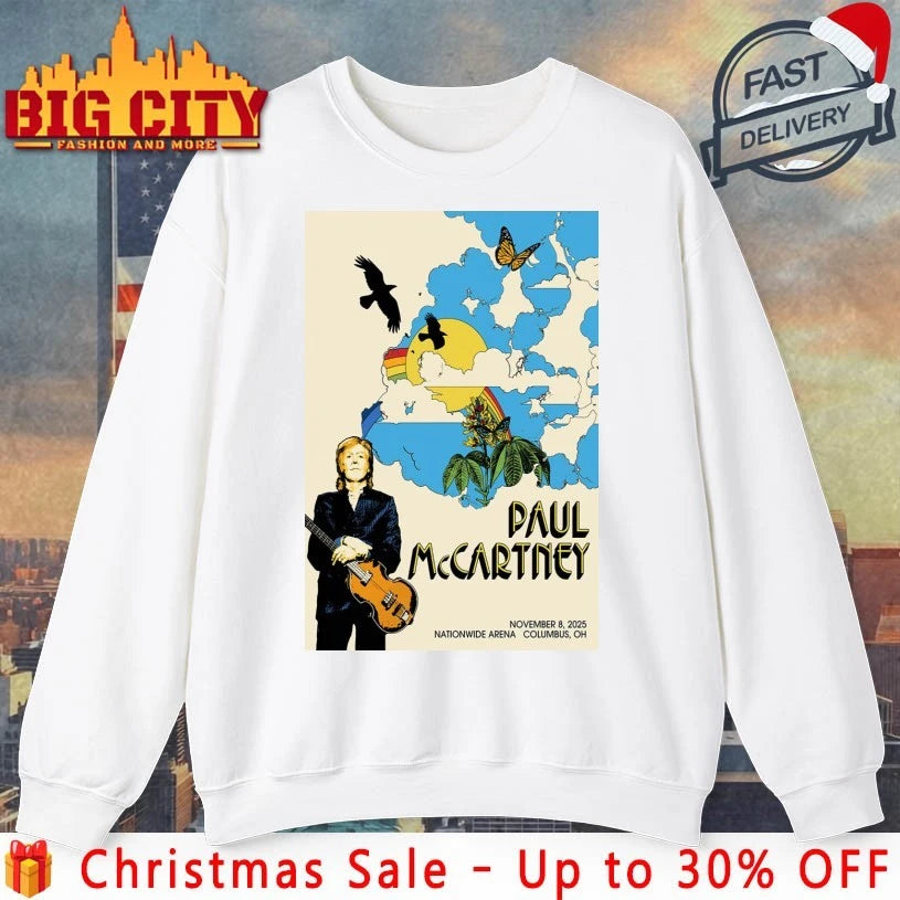 Paul McCartney November 8 2025 At Nationwide Arena Show Poster shirt