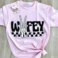 Peace Checker Wifey Graphic Tee Hoodie, Sweatshirt | RetroVerseTees.com