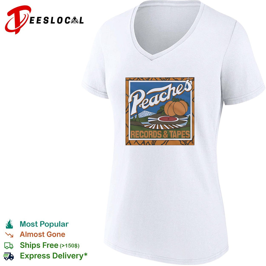 Peaches records and tapes shirt