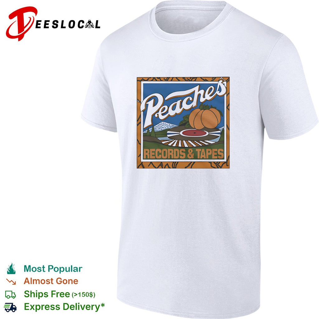 Peaches records and tapes shirt