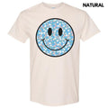 Peachy Blooms Happy Face Gildan Short Sleeve T-Shirt 'NLB' Hoodie, Sweatshirt | RetroVerseTees.com