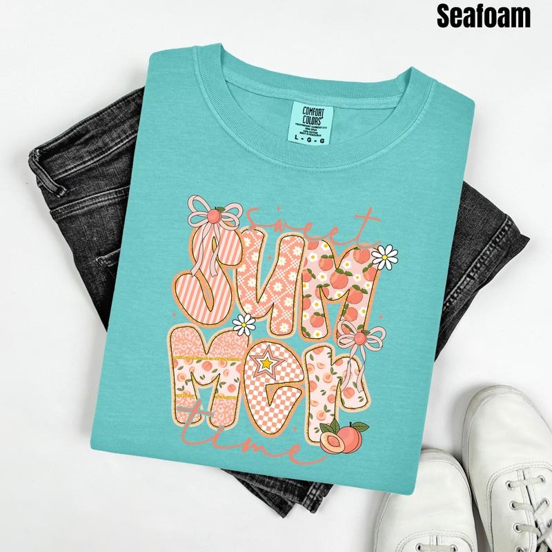 Peachy Summer Time Comfort Colors T-Shirt 'NLB' Hoodie, Sweatshirt | RetroVerseTees.com
