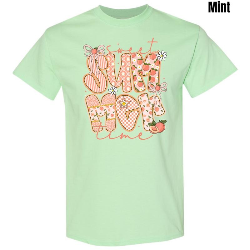 Peachy Summer Time Gildan Short Sleeve T-Shirt 'NLB' Hoodie, Sweatshirt | RetroVerseTees.com