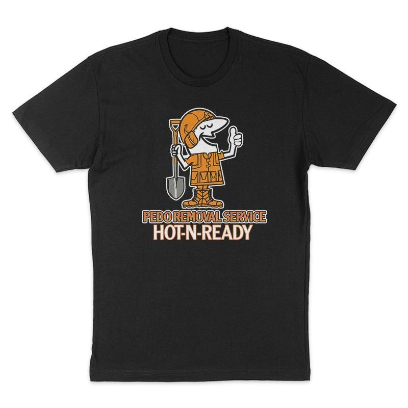 Pedo Removal Service Shovel Tee, Funny Shirt, Dark Humor Tee, Hoodie Sweatshirt | RetroVerseTees.com