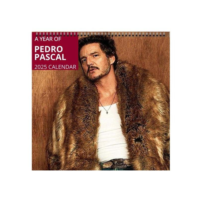 Pedro Pascal 2025 Wall Calendar Planner, Unique Holiday Gift, Fan Gift, Gift For Her, Pedro Pascal Celebrity Merchandise,...