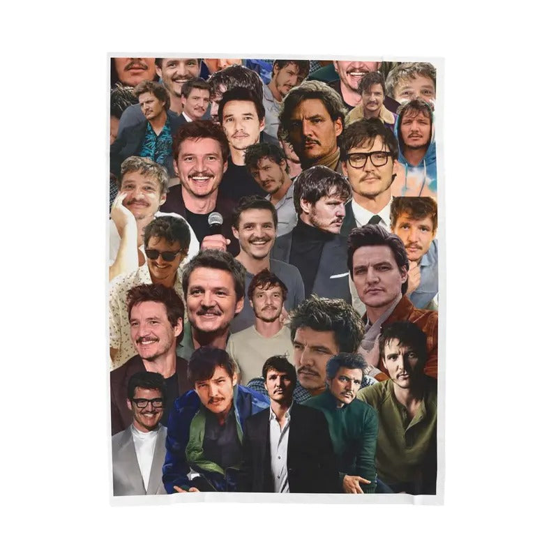 Pedro Pascal Velveteen Plush Throw Blanket, Ultra Soft Blanket For Movie Fan, Cozy Blanket for Home and Gift, Pedro...