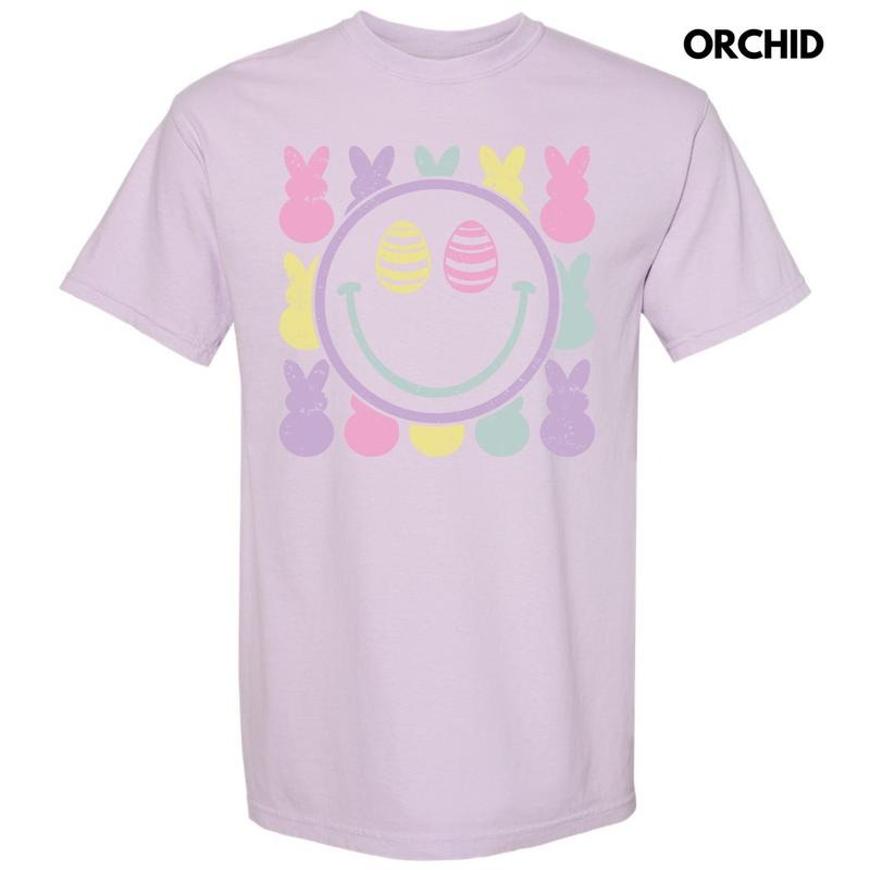 Peeps Happy Face Comfort Colors T-Shirt Hoodie, Sweatshirt | RetroVerseTees.com