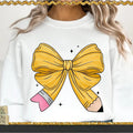 Pencil Coquette Bow Shirt, Teacher Coquette Bow, Back to School, Teacher Appreciation, Teacher Shirt, Coquette Pencil Tee...