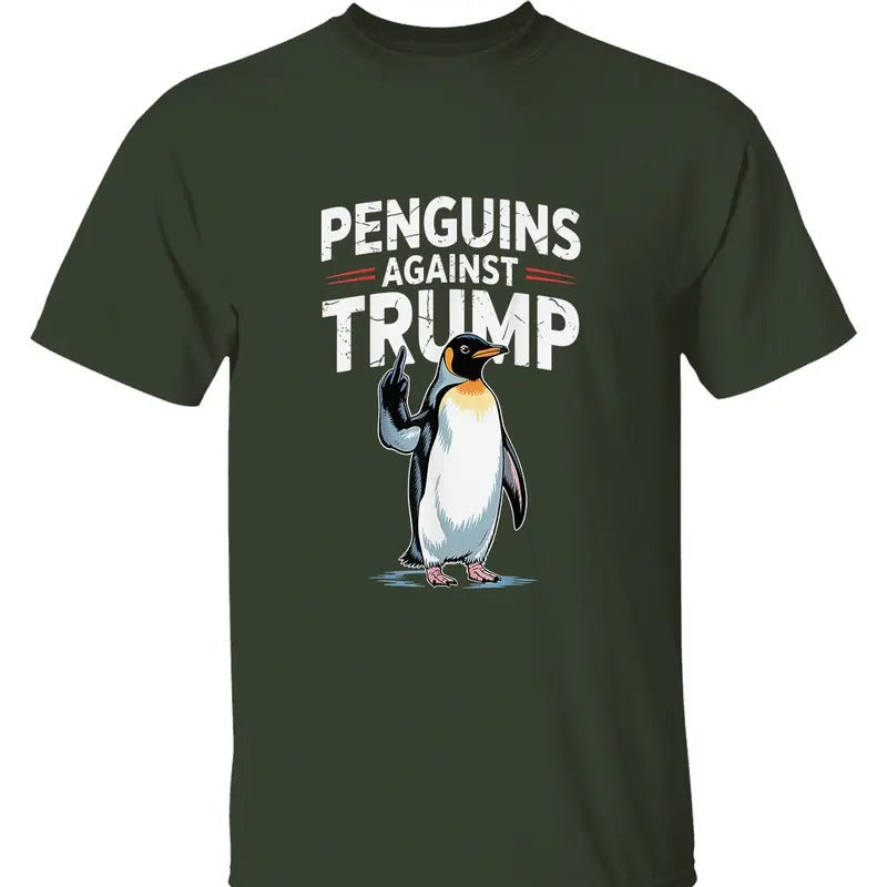 Penguins Against Trump Political Protest T-Shirt