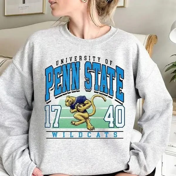 Penn State Mascot Sweatshirt, Retro Penn State Football Sweatshirt, Football Shirt Hoodie | RetroVerseTees.com