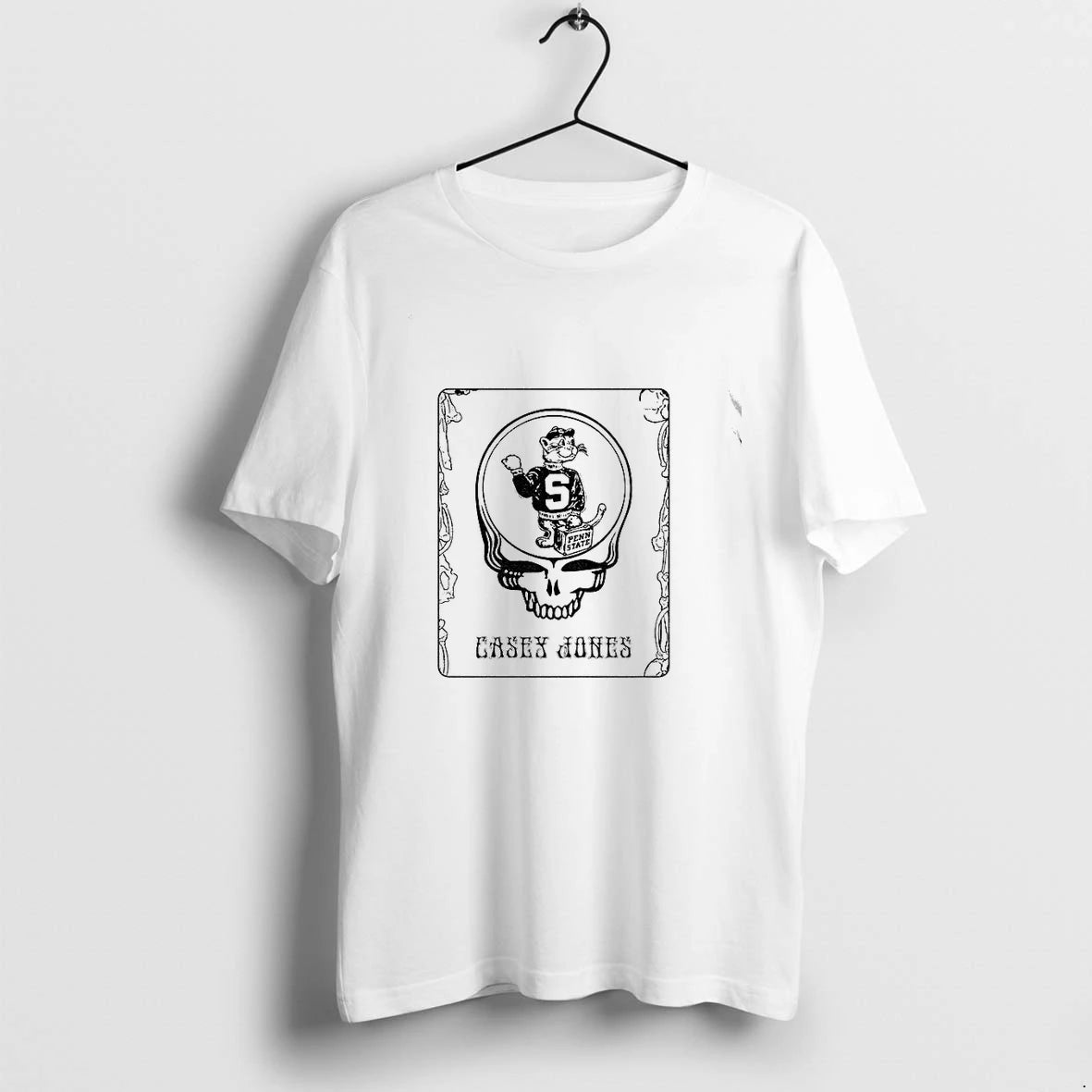 Penn State Nittany Lion Grateful Dead Skull Casey Jones Mascot Parody Tshirts Sweater