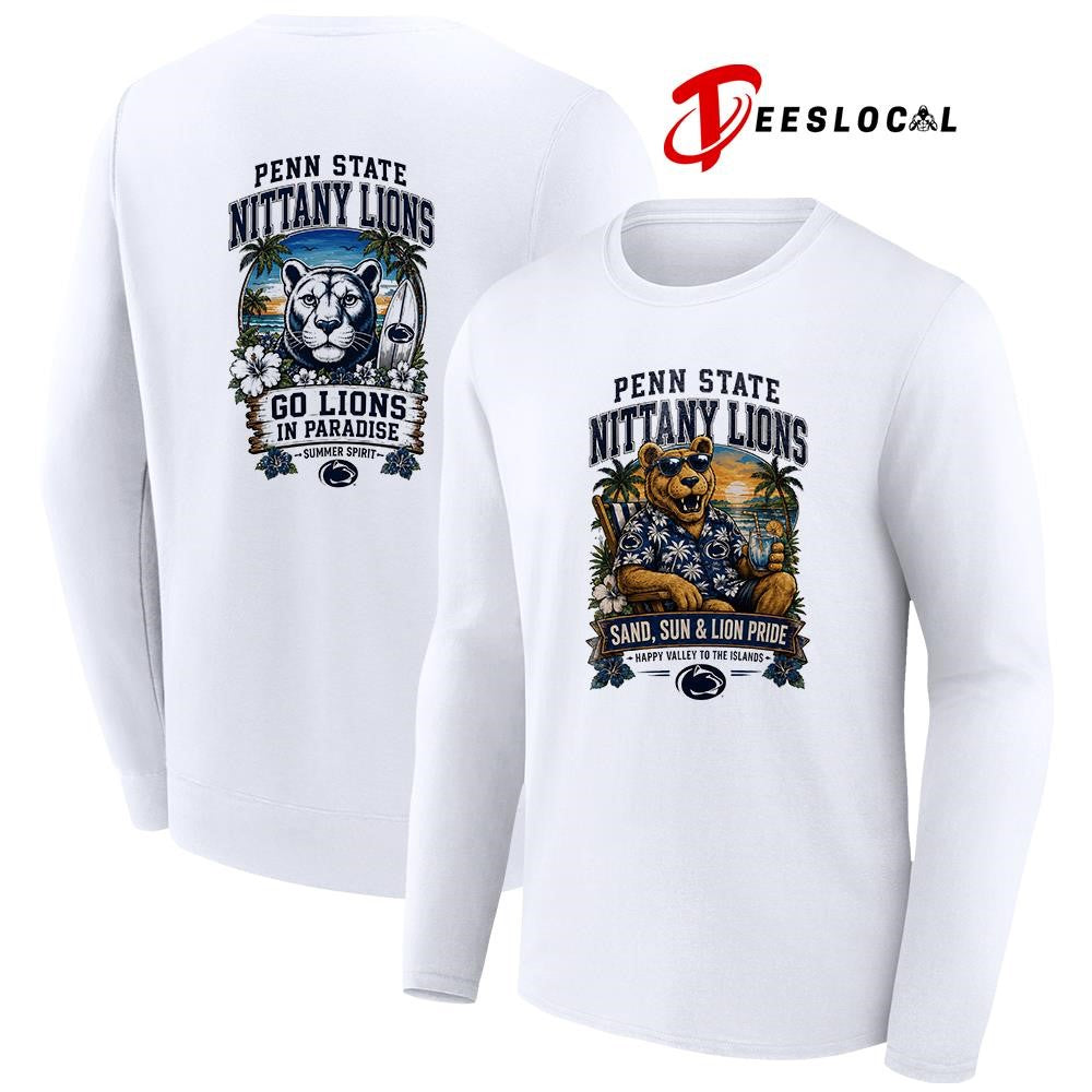 Penn State Nittany Lions san and sun Happy Valley to the islands tropical paradise shirt