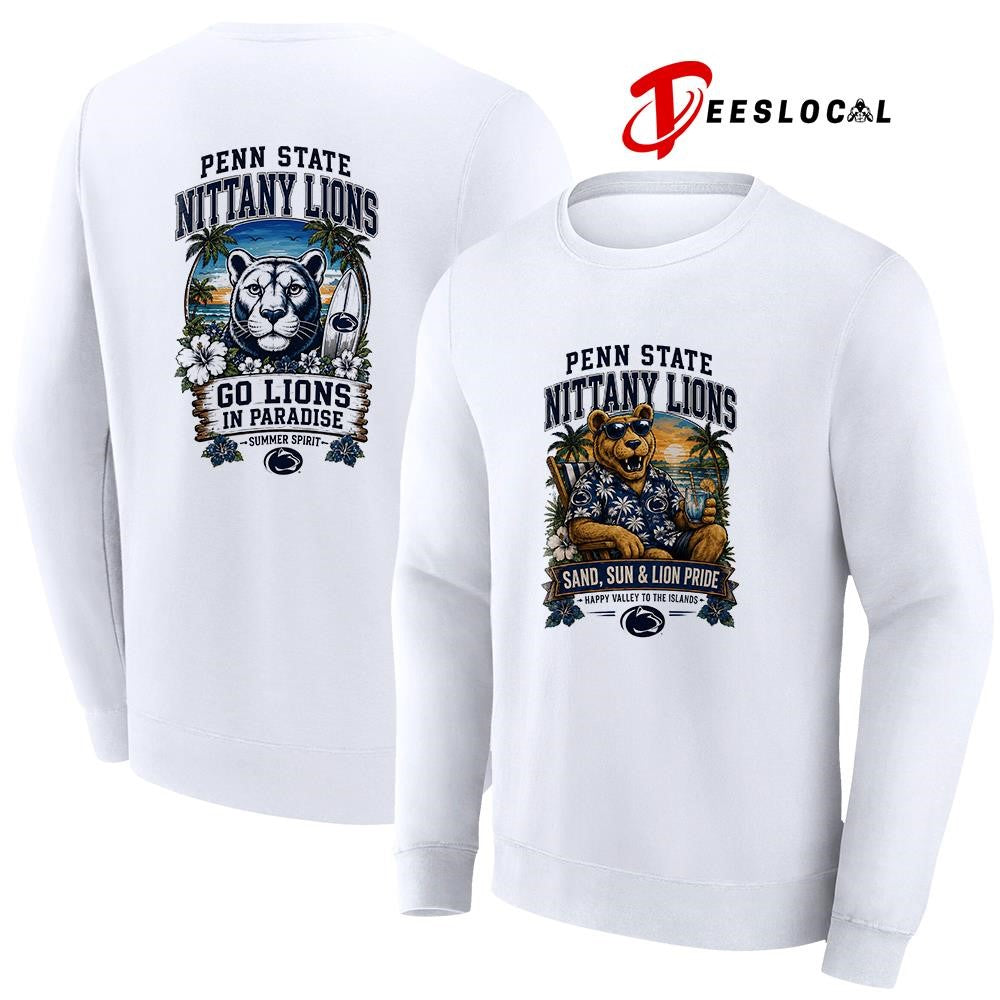 Penn State Nittany Lions san and sun Happy Valley to the islands tropical paradise shirt