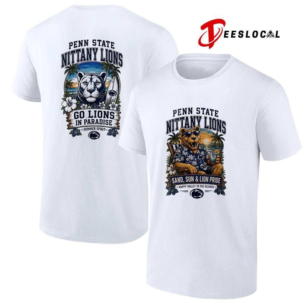Penn State Nittany Lions san and sun Happy Valley to the islands tropical paradise shirt