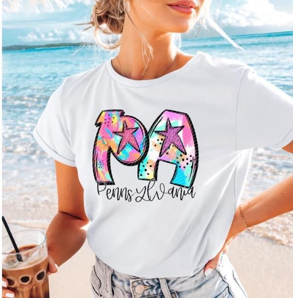 Pennsylvania Neon Splash DTF Transfers - THIS IS NOT A SHIRT Hoodie, Sweatshirt | RetroVerseTees.com