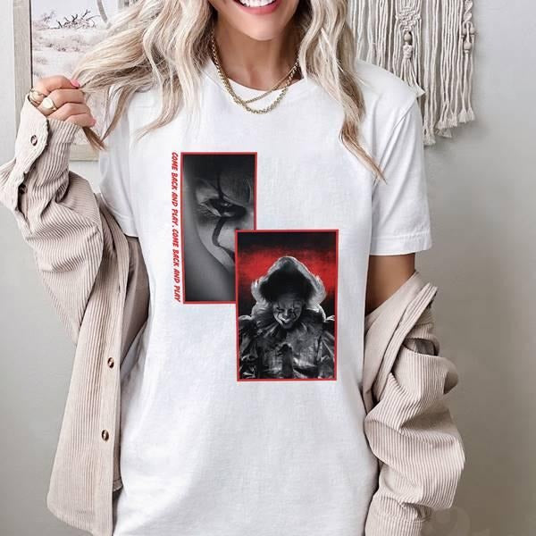 Pennywise IT Movie Horror Halloween Shirt Halloween Movie Shirt Horror Movie Shirt Halloween Party Hoodie, Sweatshirt