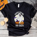 People Give Me The Creeps T-Shirt, Funny Halloween Ghost Party Shirt, Spooky Season Tee Hoodie, Sweatshirt