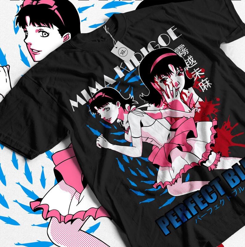 Perfect Blue T-Shirt S-4XL Gift Horror Anime Perfect Blue Mima Kirigoe Shirt Tshirt S-4XL Hoodie, Sweatshirt