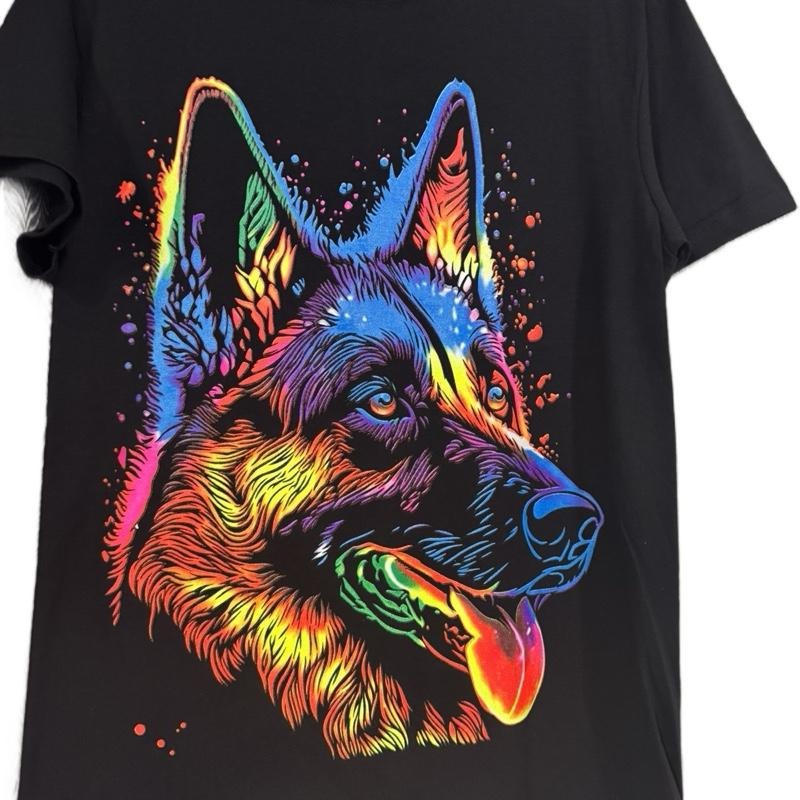 Perrito T-shirt for Men or Women - Colorful Dog Graphic Design, Short Sleeve, Casual Wear, Suitable for All Ages