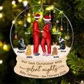 Personalised Pregnancy Announcement Ornament, Baby Coming Soon, Expecting Family Ornament, Custom Couple Christmas...