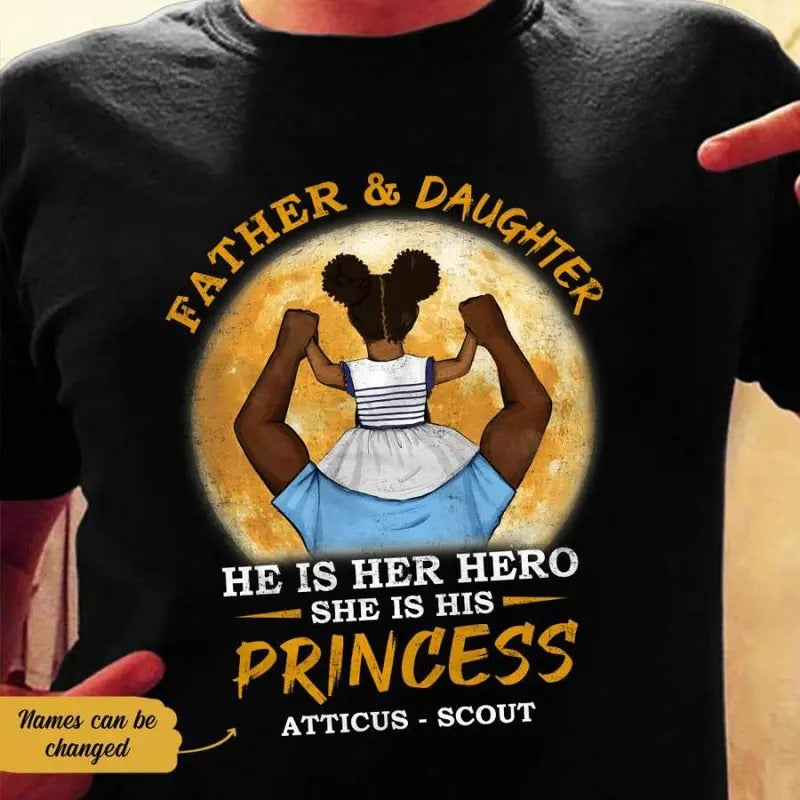 Personalized  Dad And Daughter Best Friend T Shirt AG122 65O58 Cotton Comfortable Hoodie, Sweatshirt | RetroVerseTees.com