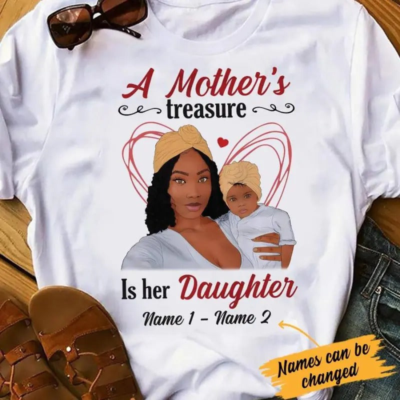 Personalized  Mom &amp; Daughter Treasure T Shirt SB82 95O34 Hoodie, Sweatshirt | RetroVerseTees.com