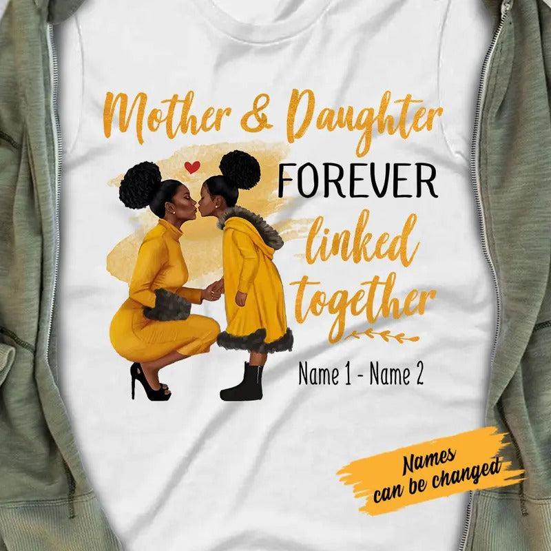 Personalized  Mom Mother And Daughter T Shirt Hoodie, Sweatshirt | RetroVerseTees.com