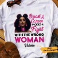 Personalized BWA Breast Cancer Picked A Fight T Shirt AG101 26O57 Hoodie, Sweatshirt | RetroVerseTees.com