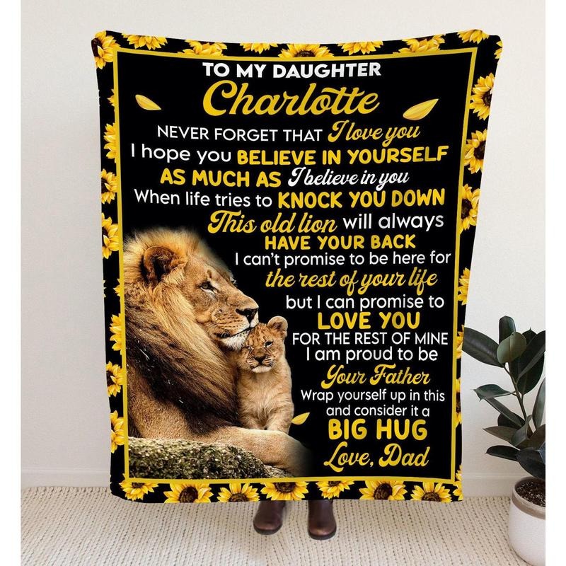 Personalized Blanket for Daughter - Custom Gift to Daughter