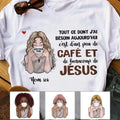 Personalized Coffee Jesus Girl French Café Jésus  T Shirt AP148 95O58 Hoodie, Sweatshirt | RetroVerseTees.com