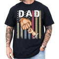 Personalized Dad T-Shirt, Fist Bump Flag Shirt, Papa Shirts, TNF Day Shirts, Custom Grandpa Gifts Menswear Top Hoodie,...