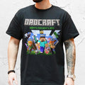 Personalized DadCraft Shirt, A MineC Movie Shirt For Kids, Chicken Jockey Gaming, Happy Father's Day Gift, Trending Game...