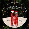 Personalized Expecting Family Christmas Acrylic Ornament, Personalized Pregnancy Ornament, New Mom Christmas Gift, Custom...