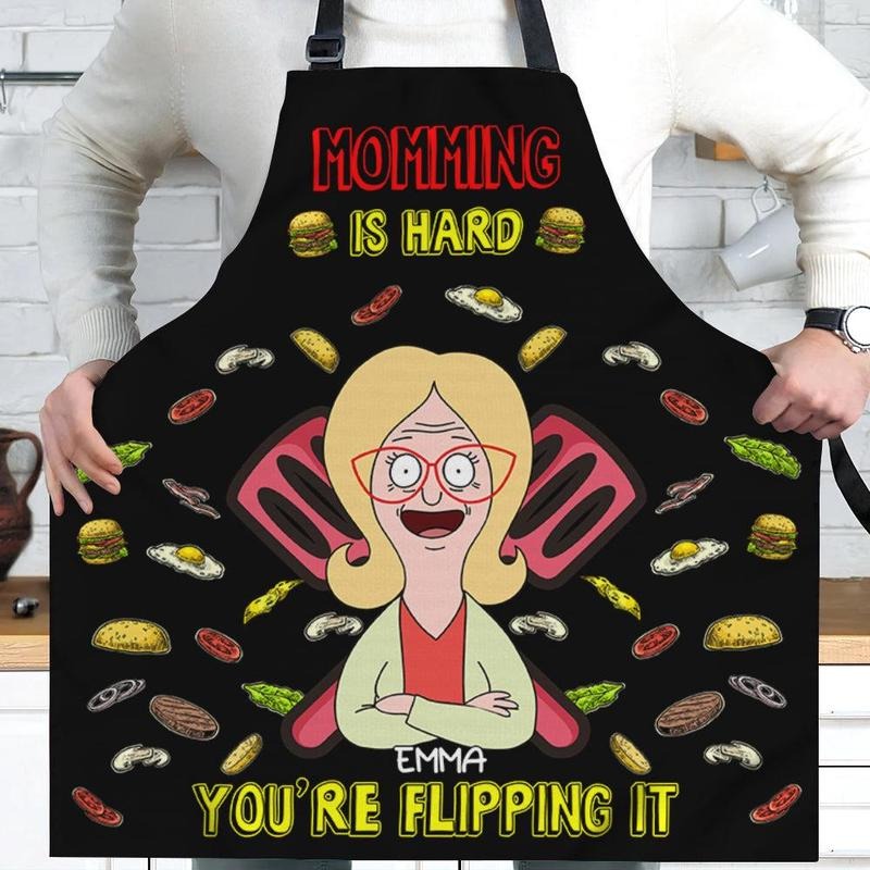 Personalized Gifts For Moms Aprons Momming Is Hard T-Shirts, Hoodie, Sweatshirt | RetroVerseTees.com