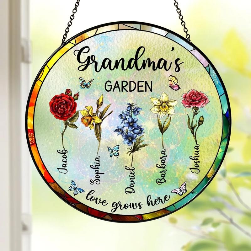 Personalized Grandma's Garden Gift For Grandma, Grandma Gift, Mother's Day Gift For Grandma, Nana Birth Month Flower...