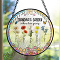 Personalized Grandma's Garden Gift For Grandma, Mother's Day Gift For Grandma, Nana Birth Month Flower Stain Glass...