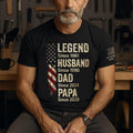 Personalized Husband Dad Papa Shirt, Custom Legend Since Year T-Shirt , Father's Day Gift for Him, New Dad Birthday Gift...