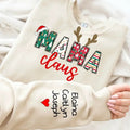 Personalized Mama Claus Sweatshirt with Kids' Names, Custom Gigi Christmas Sweater, Cute Grandma shirt, Unique Gift for...