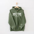 Personalized Mom Sweatshirt With Kids Name On Sleeve, Custom Mom Sweatshirt, Est Date Mom Hoodie, Christmas Gift for Mom,...