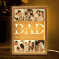 Personalized Photo Collage You Are The World Frame Light Box, Personalized Photo Light Box, Valentine Gift For Husband,...