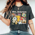 Personalized Retro Teacher Name Shirt, Kindergarten Teacher T-Shirt, Gift For Teacher, Teacher Appreciation Gifts, Back...