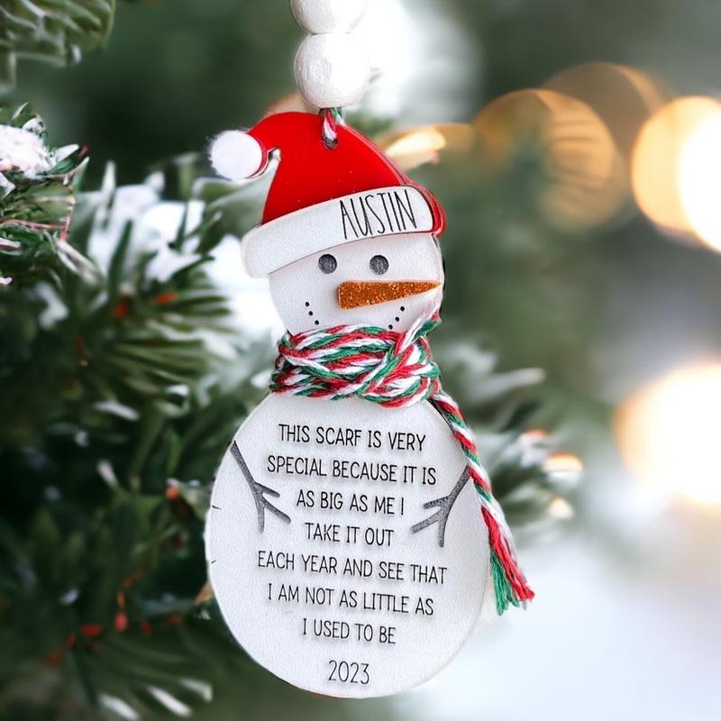 Personalized Snowman Ornament T-Shirts, Hoodie, Sweatshirt | RetroVerseTees.com
