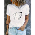 Pet - TNF Gunpla brand Charming Tee: Showcase Your Love for Dogs with WB shield Simple yet Endearing Design style 02...