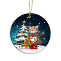 Pet Ornament Cat Winter Christmas Ornament, Kitty Christmas, Purrfect Christmas Cat Ornament, Feline Festivities, Cat...