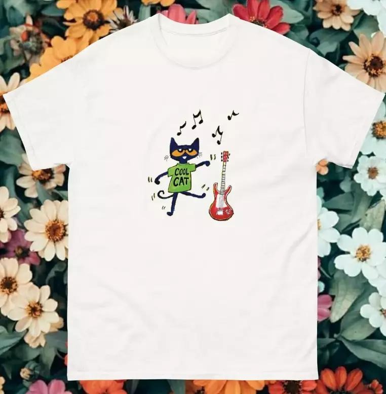 Pete the Cat Dancing Tee Shirt, Size S-3XL Hoodie, Sweatshirt | RetroVerseTees.com