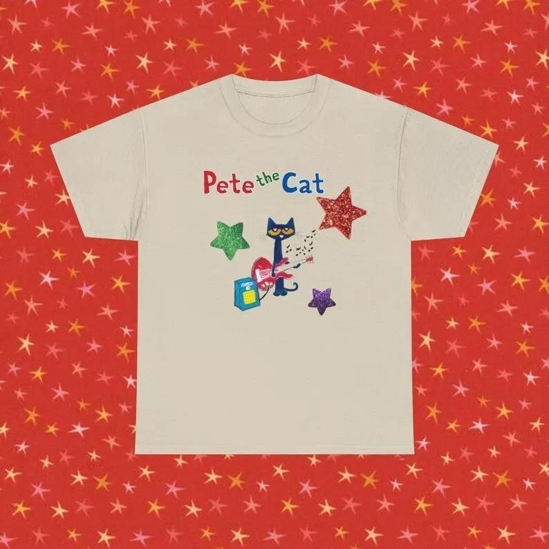 Pete the Cat Shirt - Childhood Memories Tee | Cute Cartoon Character Apparel Hoodie, Sweatshirt | RetroVerseTees.com