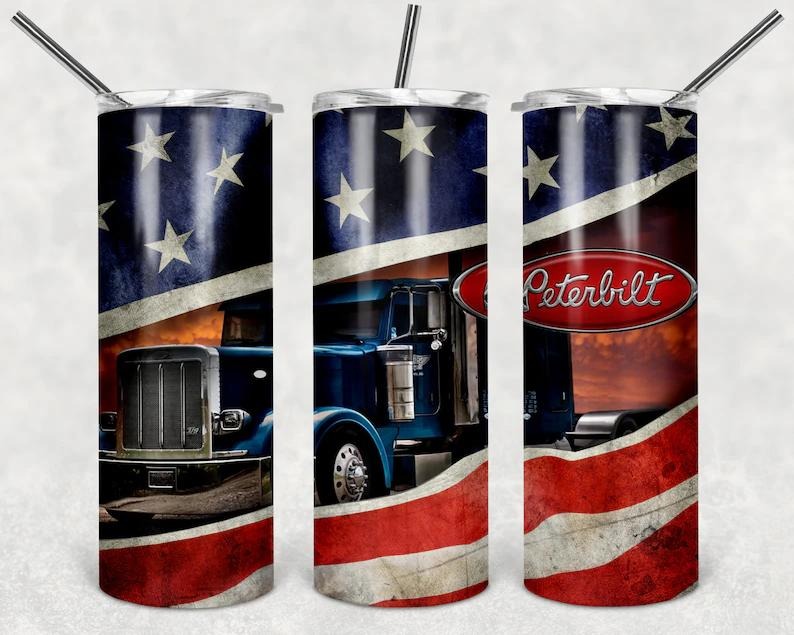 Peterbilt 20oz Stainless steel Tumbler T-Shirts, Hoodie, Sweatshirt | RetroVerseTees.com